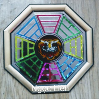 GƯƠNG BÁT QUÁI HỔ PHẲNG [ CHẠM CÓ NẸP ]