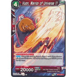 Thẻ bài Dragonball - TCG - Vuon, Warrior of Universe 11 / BT14-020'