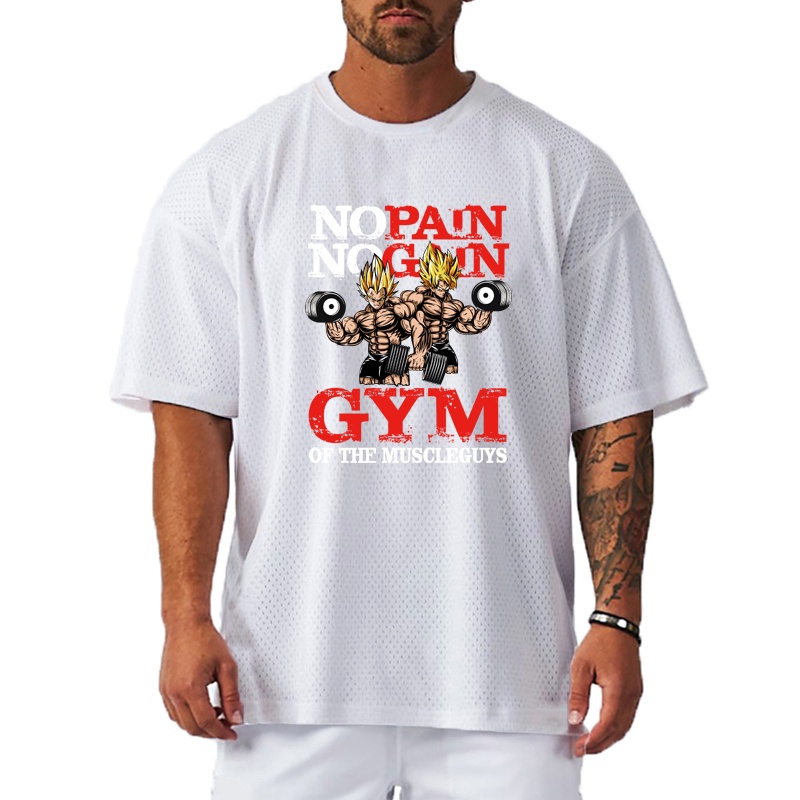 Áo Thun Thể Thao Tay Ngắn Phối Lưới Khô Thoáng Nhanh Thời Trang Cho Nam