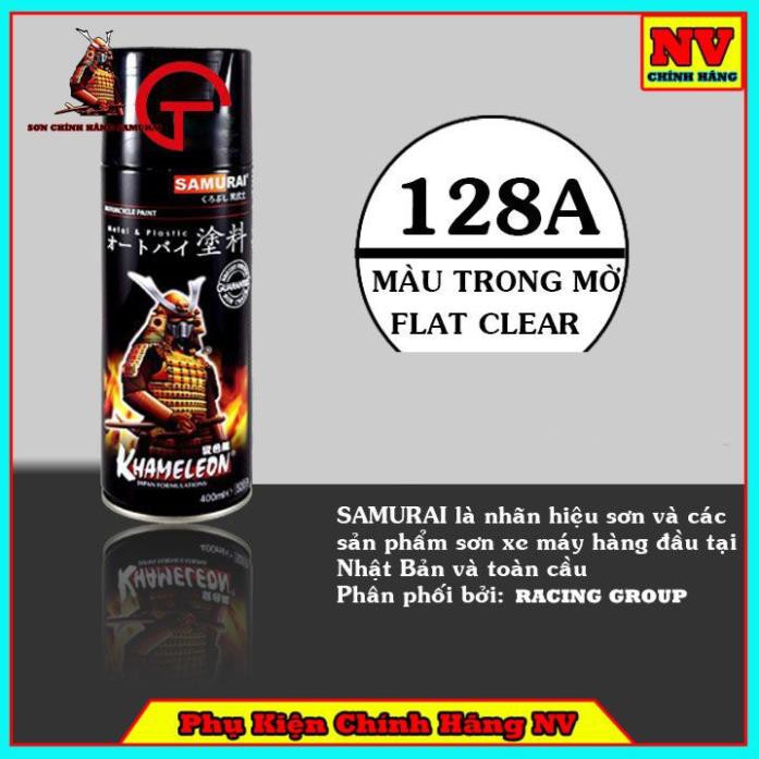 Chai Xịt Sơn Samurai 128A Chính Hãng Sơn Phủ Màu Trong Mờ