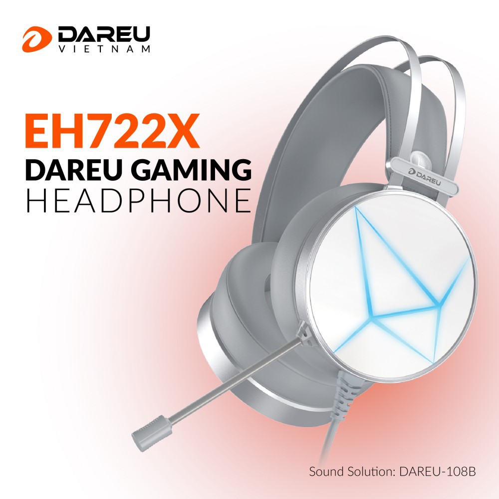 [Mã ELMSBC giảm 8% đơn 300K] Tai nghe DareU EH722x (White/Pink) - Hàng chính hãng | BigBuy360 - bigbuy360.vn