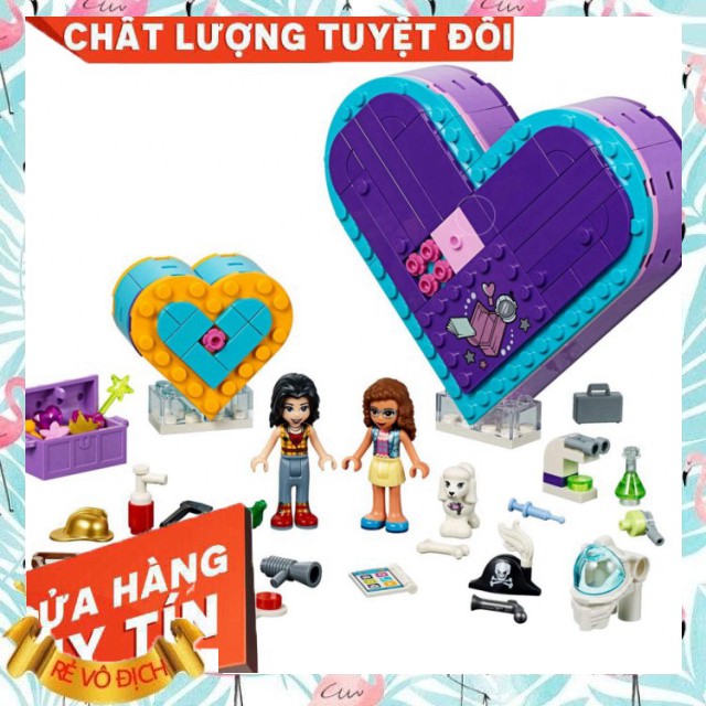 FREESHIP- - Lắp ráp NOT LEGO Friends - Hộp Quà Trái Tim ( Heart Box Friendship Pack)