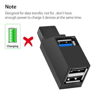 Bộ chia 3 cổng Hub Mini USB 3.0 Bộ chuyển đổi truyền dữ liệu tốc độ cao