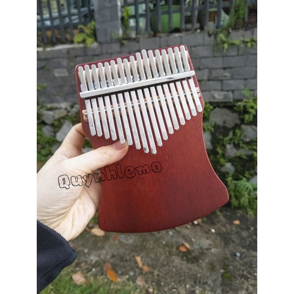 [CÓ SẴN] Đàn kalimba 17 phím gỗ Manhogany dáng khuyết - tặng full phụ kiện