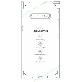 Dán dẻo ppf full viền lg v60 – tặng dán camera