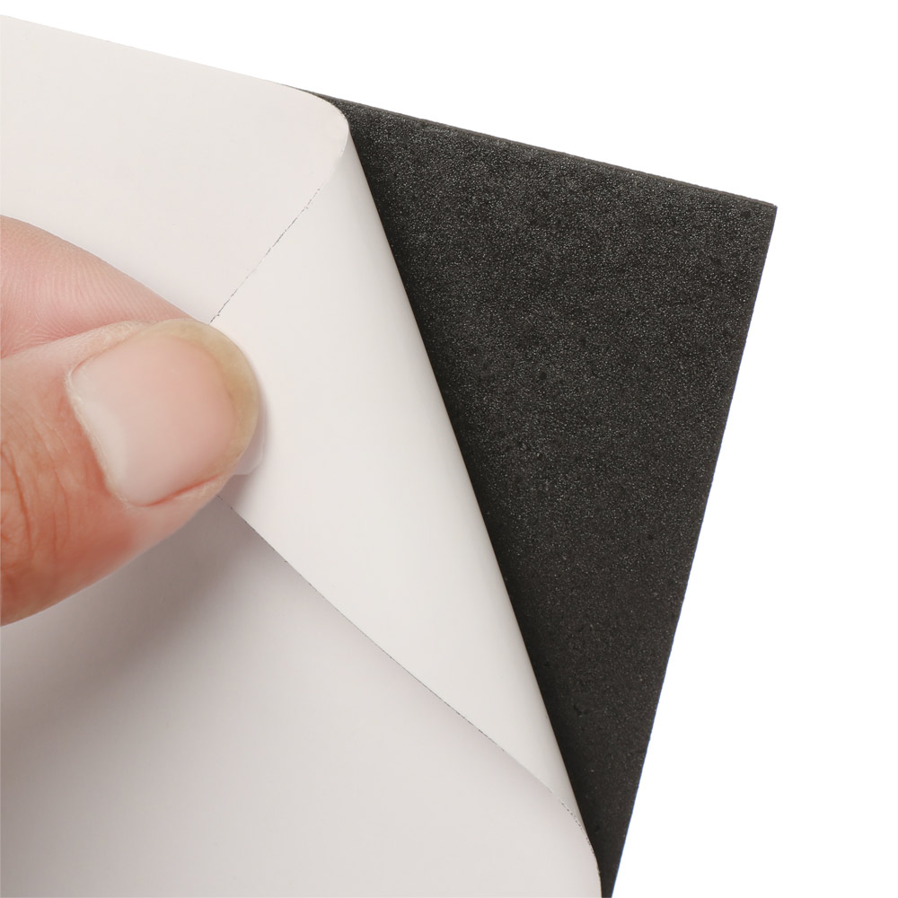 Set 1/4/9/16 miếng đệm lót chân bàn ghế hình tròn/ vuông bằng xốp màu đen tự dính chống trượt/ chống trầy xước