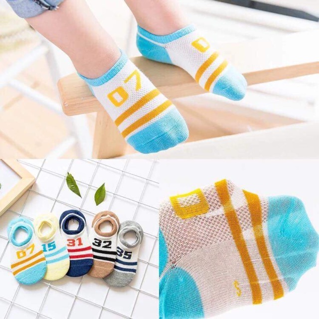 Set 5 đôi tất trẻ em bé trai