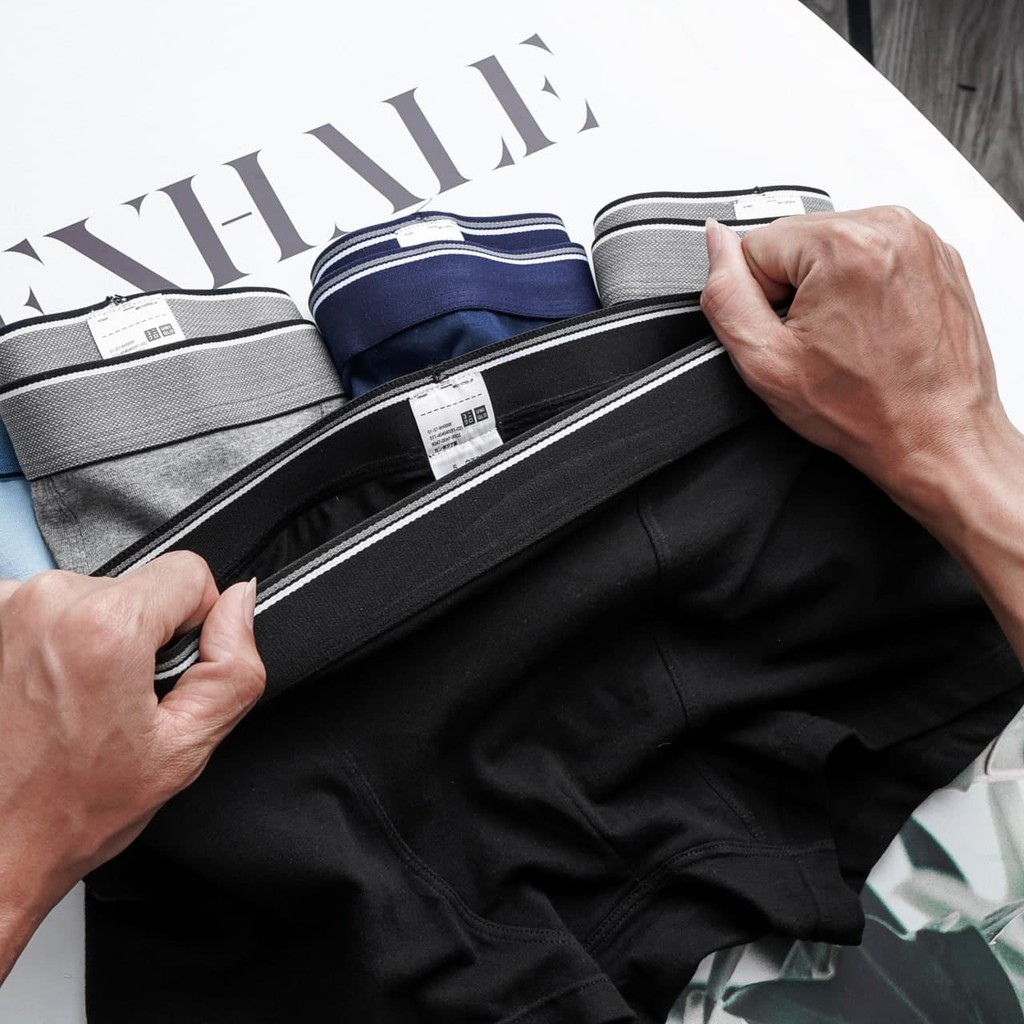Quần lót nam có đai lưng BUQ3 DÁNG SỊP ĐÙI BOXER cotton thoáng mát co giãn 4 chiều