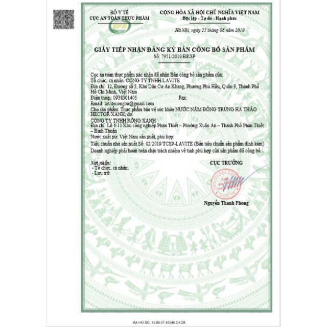 (DÙNG THỬ) 01 Chai Đông Trùng Hạ Thảo Hector Collagen | BigBuy360 - bigbuy360.vn