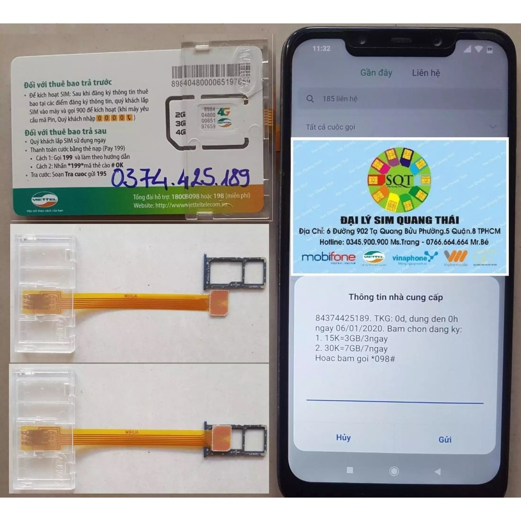 Khay kích sim Samsung và Các máy Android