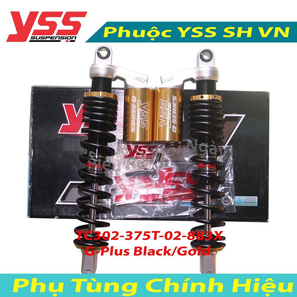 Phuộc YSS Bình Dầu Honda SH VN 125,150 G Series Black,Gold Thái Lan