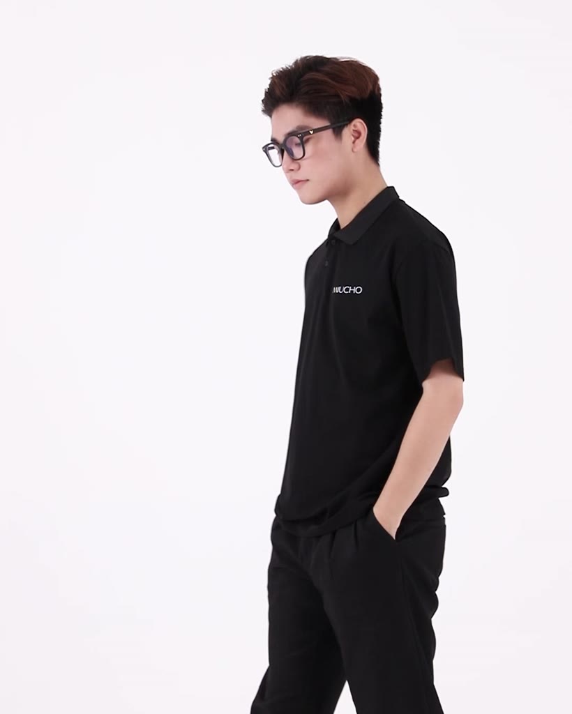 Áo polo trơn form rộng cotton PLT01 Miucho cổ trụ in basic | BigBuy360 - bigbuy360.vn