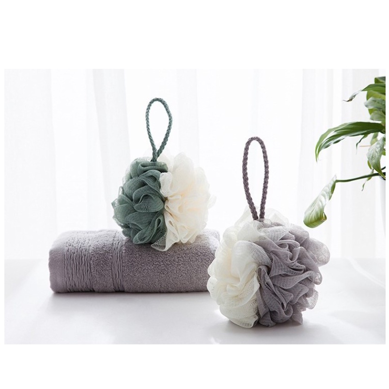 Bông Tắm Cao Cấp 2 Màu Loại Vừa, Siêu Chắc Chắn