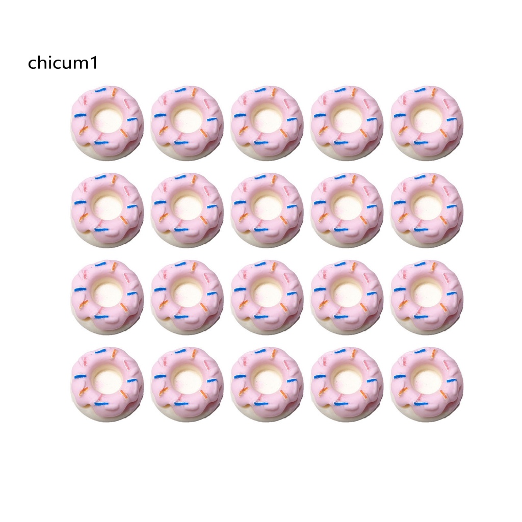 Set 20 Hạt Nhựa 3D Nhiều Màu Sắc Đính Móng Nghệ Thuật