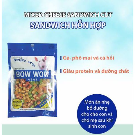 bánh thưởng - Sandwich hỗn hợp 120g dành cho chó