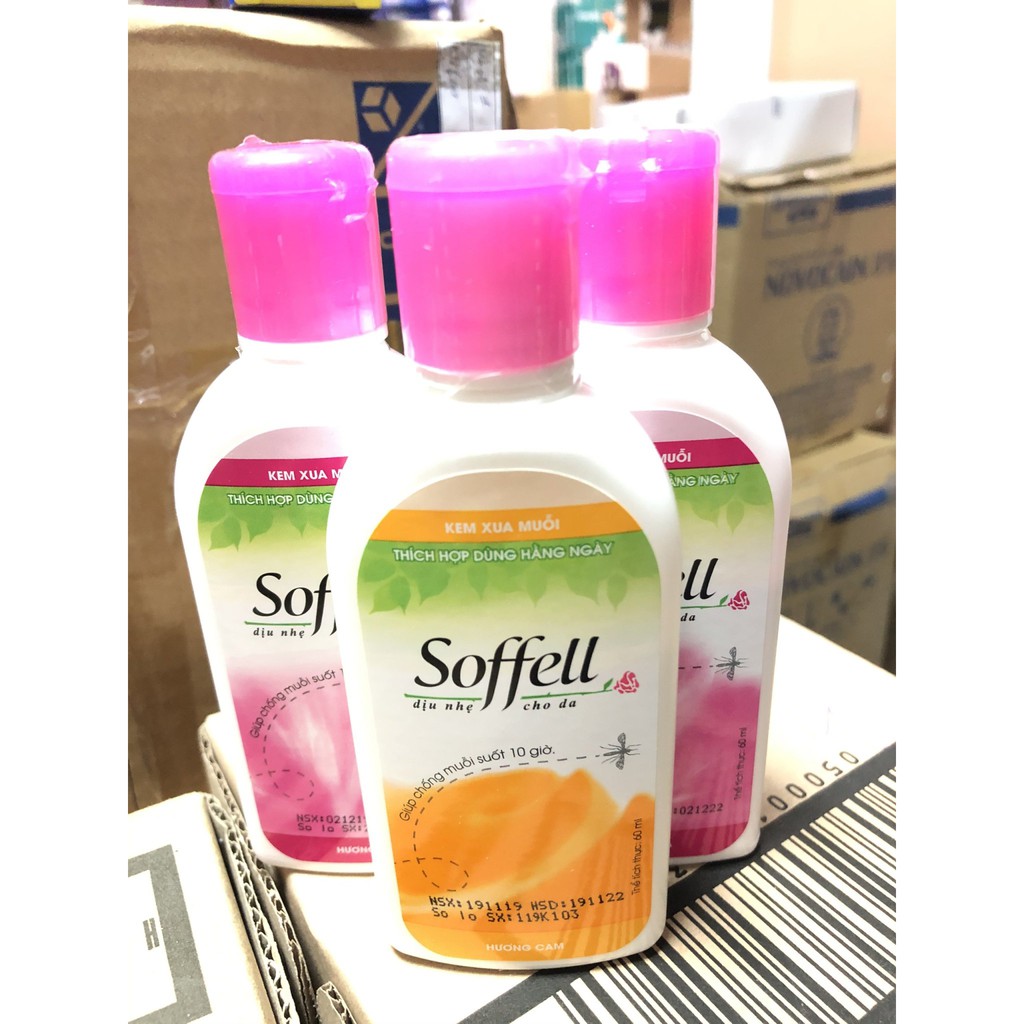 KEM XUA MUỖI HƯƠNG HOA SOFFELL 60ML