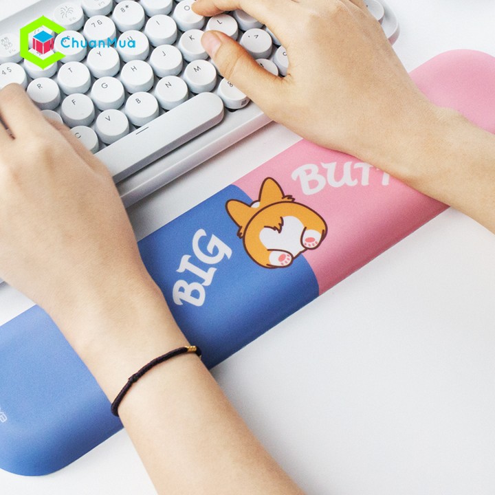 Bộ Lót Chuột và Thanh Kê Tay Bàn Phím Hình Mông Cún Corgi Siêu Xinh | BigBuy360 - bigbuy360.vn