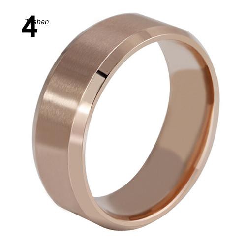 Nhẫn titan thời trang nam nữ phong cách tush 8mm