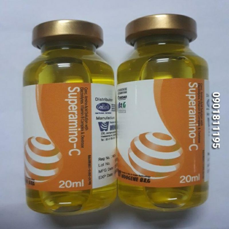 Combo 2 lọ Super amino C tăng lực cho gà, bồi bổ sức khỏe