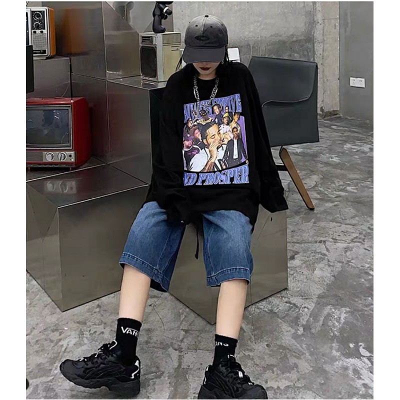 [ORDER] Áo Thun Tay Dài Long Sleeves A$AP Rocky Purple | BigBuy360 - bigbuy360.vn