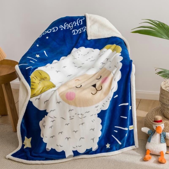Chăn cừu trẻ em 1mx1,4 nhiều mầu chát để chọn mẫu cho bé