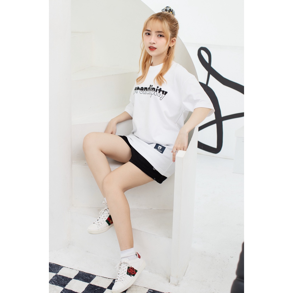 Áo phông rộng nam nữ 4lucky 6031 - tay lỡ form rộng oversize streetwear