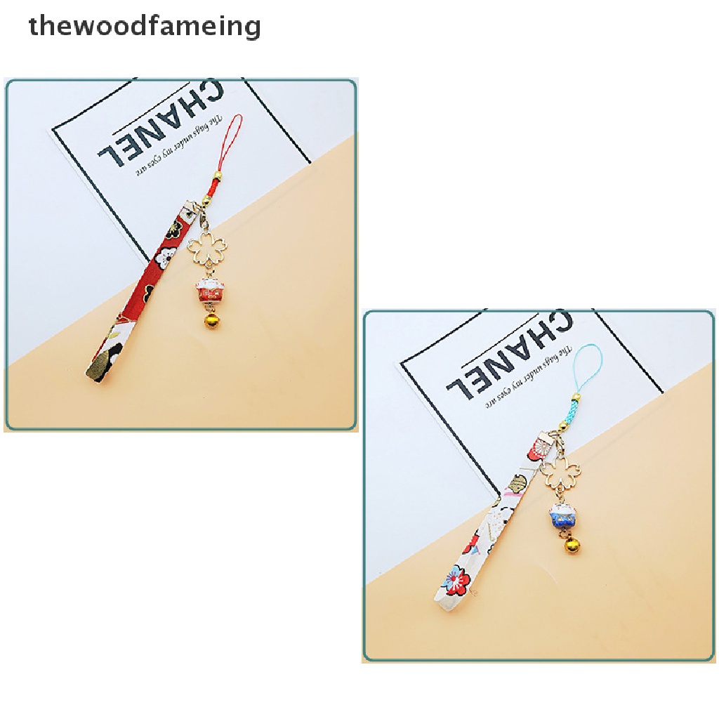 Dây Đeo Điện Thoại Thông Minh Janpanese Hình Hoa / Mèo Có Chuông