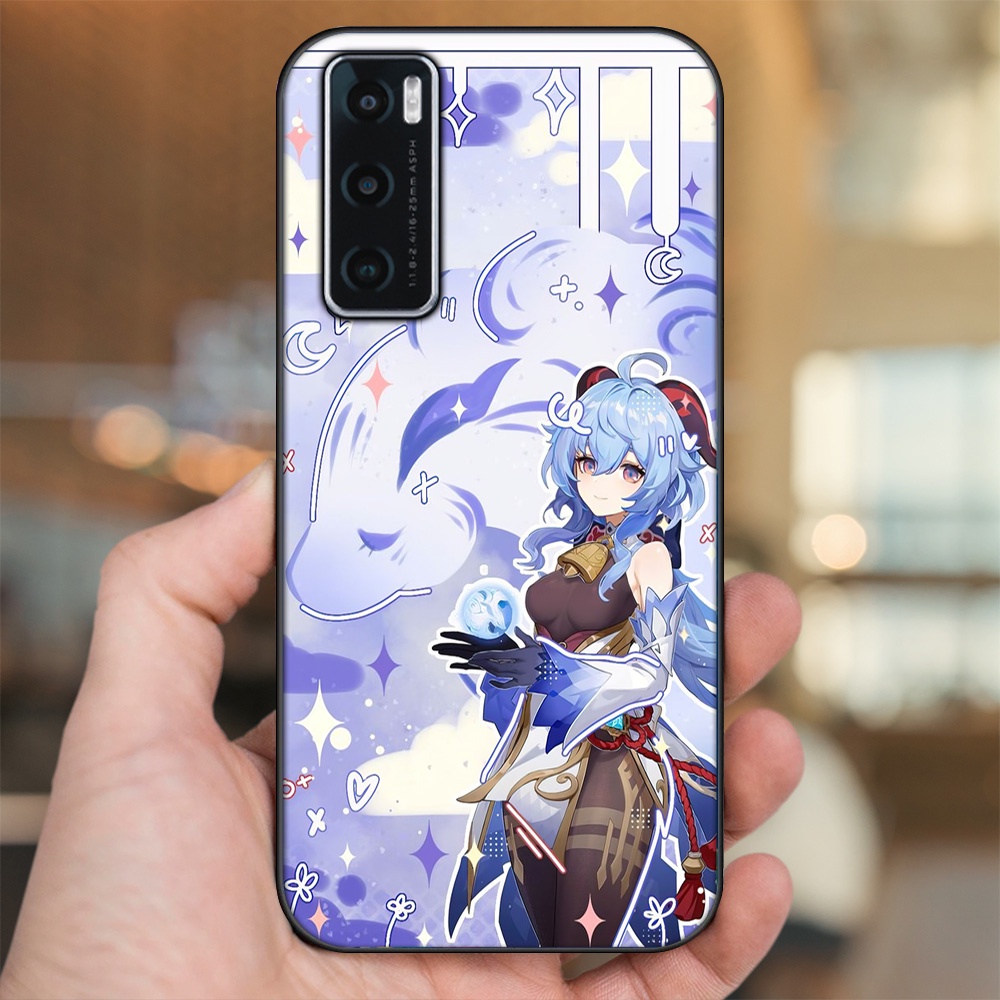 Ốp lưng Vivo V20 SE viền đen in hình Ganyu Genshin Impact