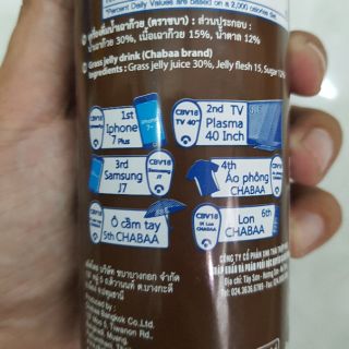 [Mẫu mới] Thùng 24 lon Sương Sáo ChaBaa Thái Lan
