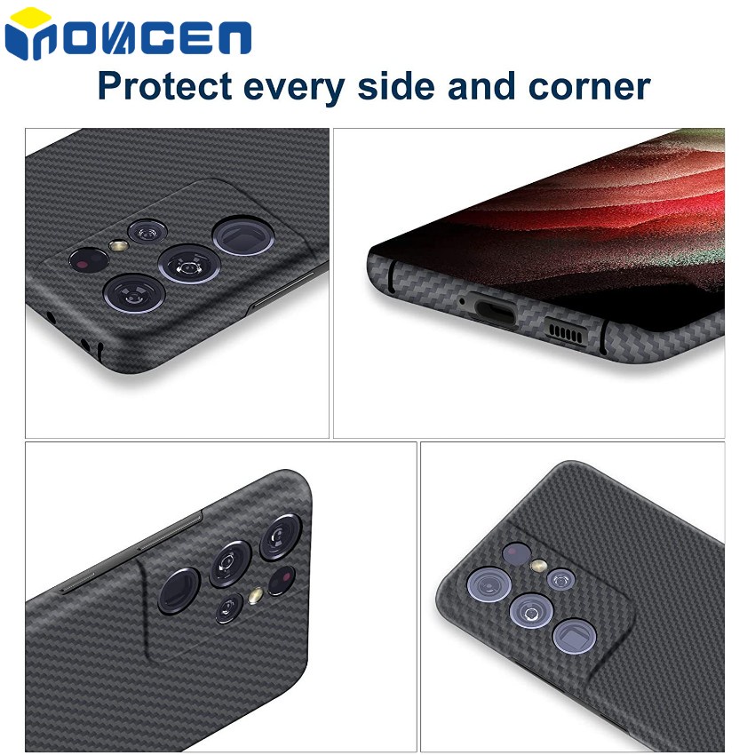 Ốp Điện Thoại Sợi Carbon Mỏng Và Nhẹ Cho Samsung NOTE20 S22 S23 Plus S23Ultra