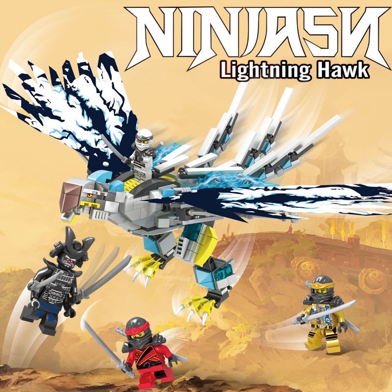 Lego ninja rồng chiến với 504 mảnh ghép