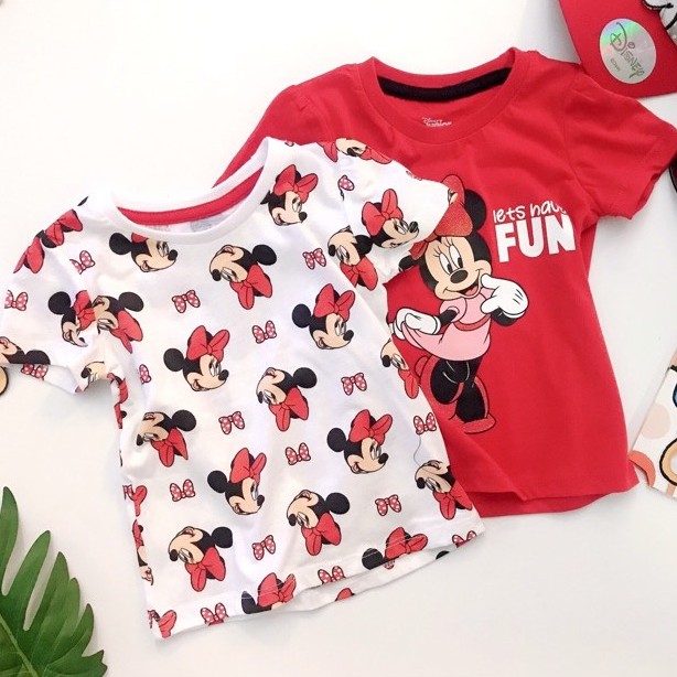 Áo phông disney Minnie dư xịn cho bé gái 2-5Y