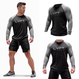 Áo Dài Tay Body tập Gym LVFT phối mày tay