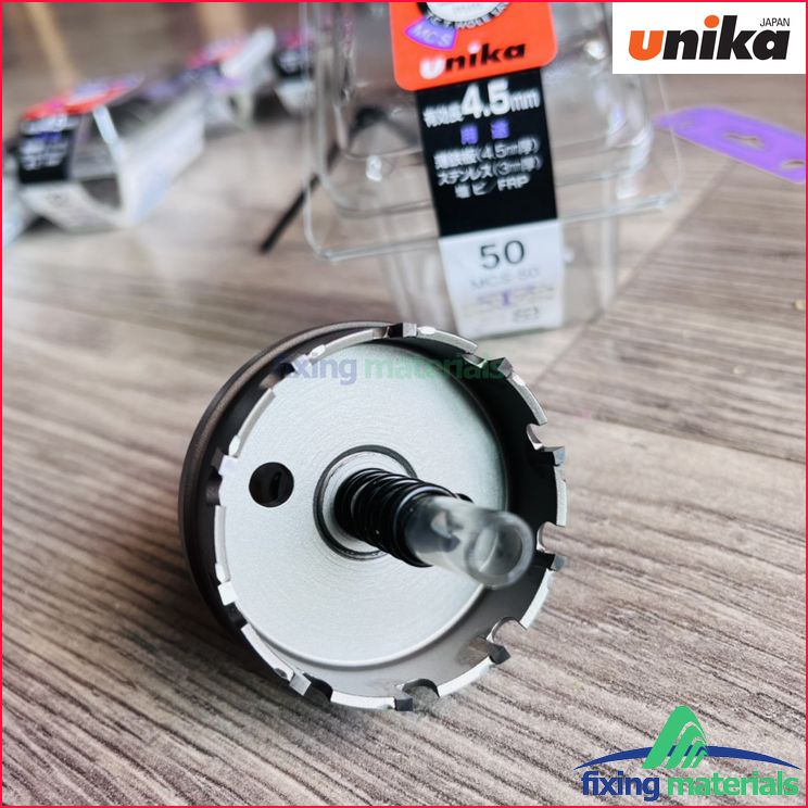 Mũi hợp kim UNIKA khoét lỗ thép tấm và inox mỏng  T.C.T Hole Saw METACORE, Mã MCS (Size nhỏ 14-63mm)
