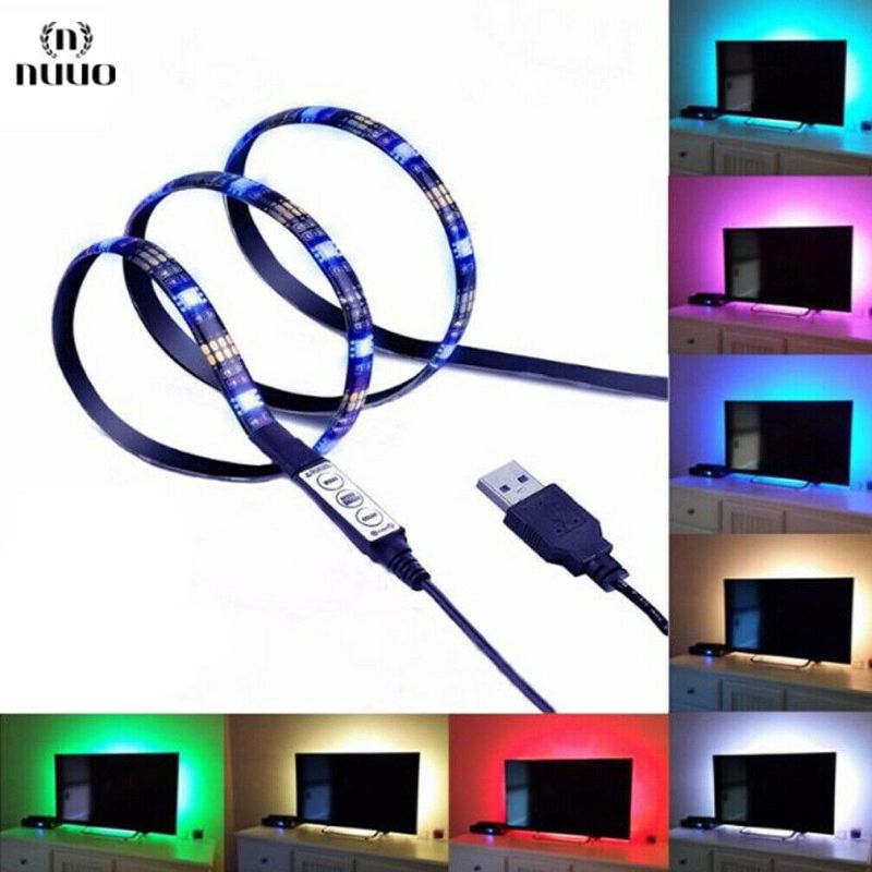 5V USB RGB LED TV Strip Light 5050 SMD Tape String Lamp Color Changing Remote 