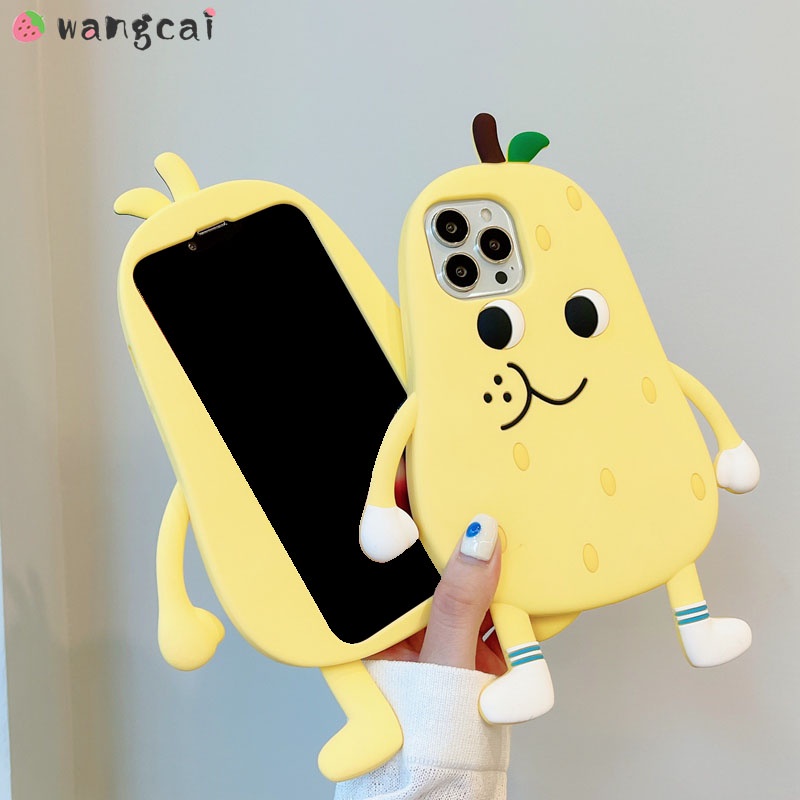 Ốp Điện Thoại Silicon Mềm Chống Sốc Hình Trái Cây 3D Cho iPhone 13 12 11 Pro Max