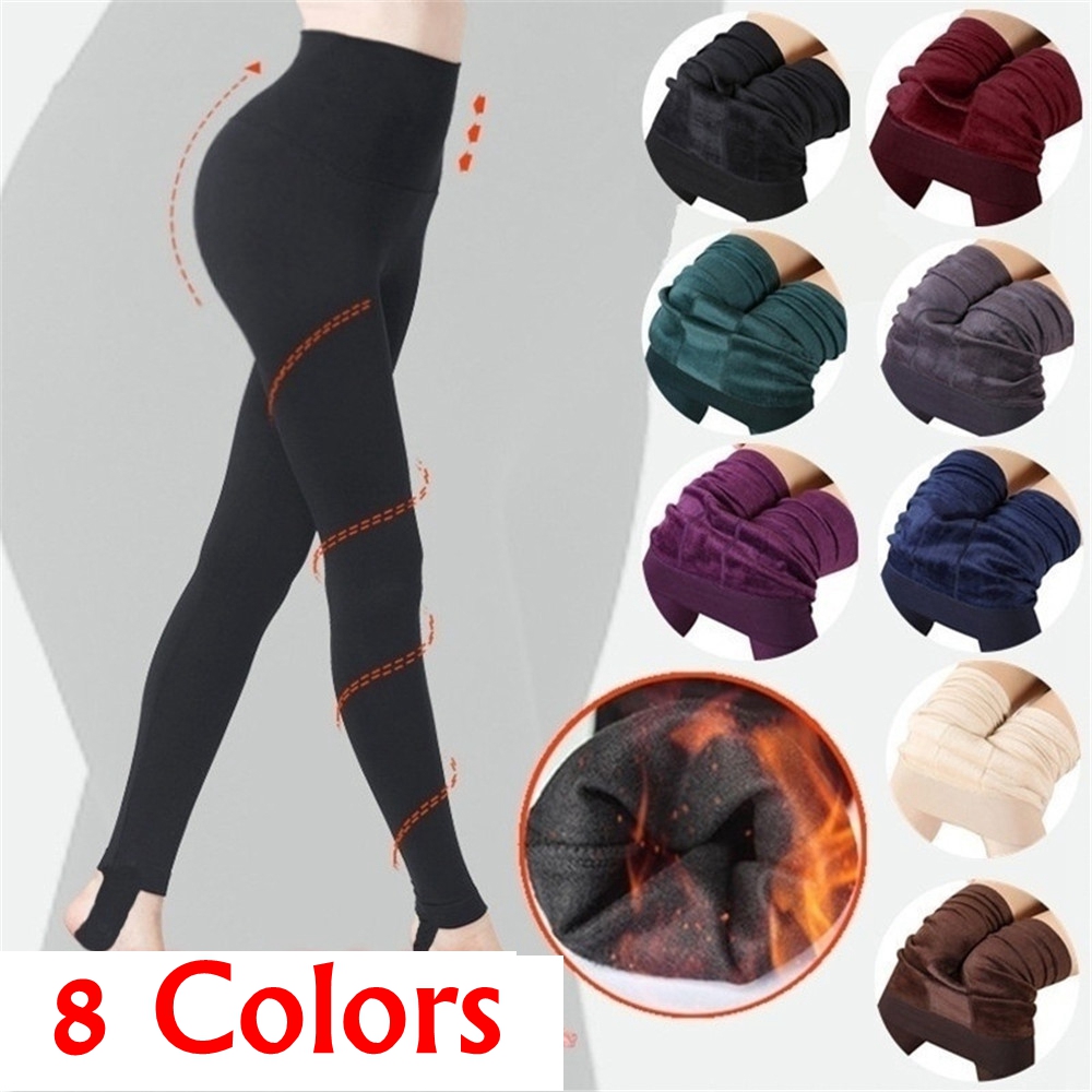 Quần legging dày giữ ấm mùa đông nhiều màu sắc thời trang dành cho nữ