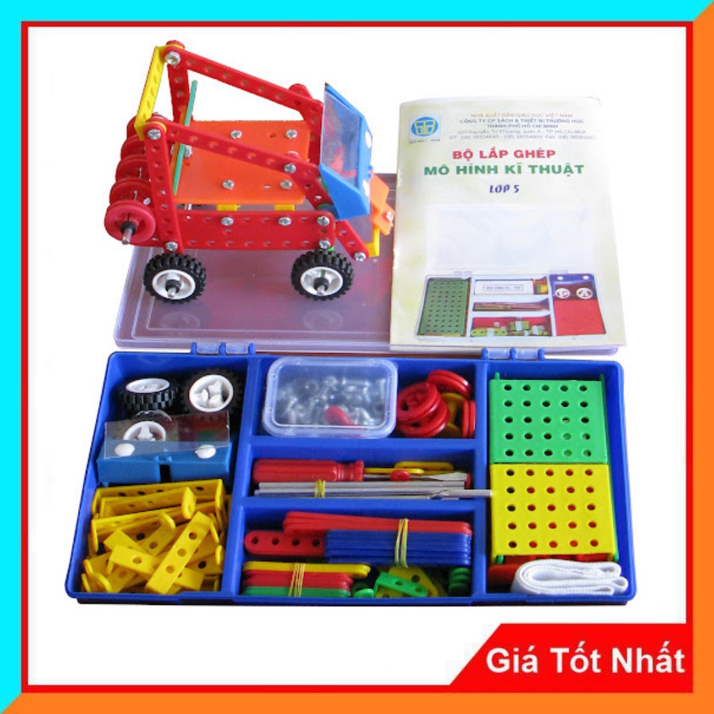 Bộ Lắp Ghép Mô Hình Kĩ Thuật Lớp 5 NHM-Theo Tiêu Chuẩn Của Bộ GD&ĐT-Sản Phẩm Chất Lượng,Tháo, Lắp Dễ Dàng