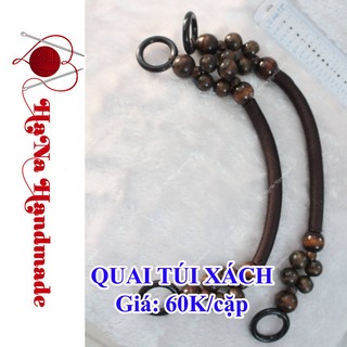 Quai Túi Xách Hạt Gỗ (bán theo cặp)