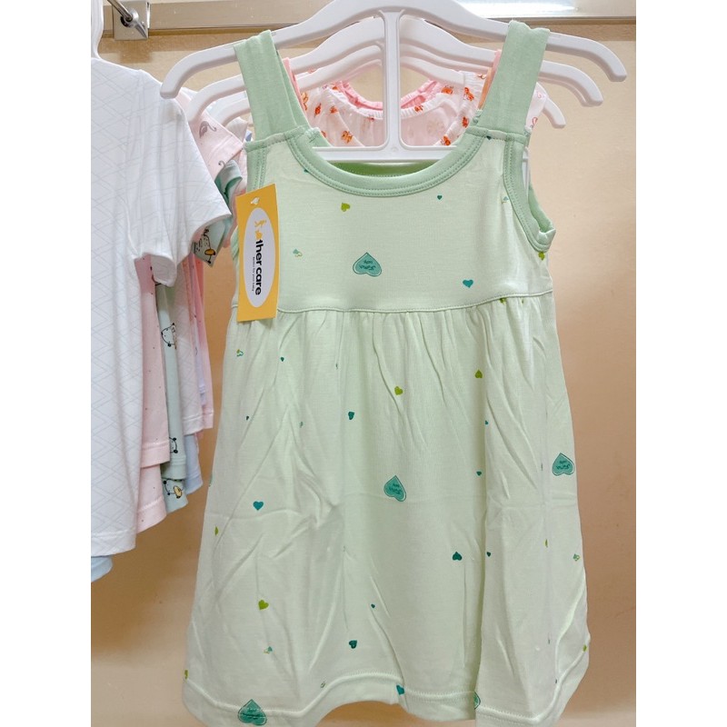 {Tặng 1c khẩu trang khi mua váy}(Váy 2 dây Fathercare cotton mịn size từ 9-12m đến 2-3y (mầu như hình)