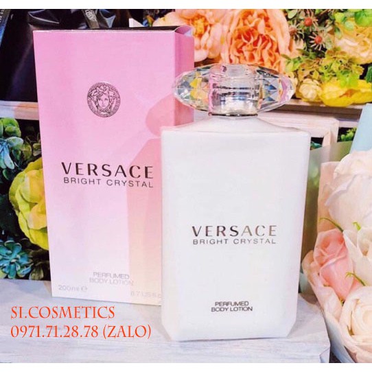 [Mã COS2405 giảm 8% đơn 300K] (200ml) Dưỡng thể Versace Bright Crystal Perfumed Body Lotion