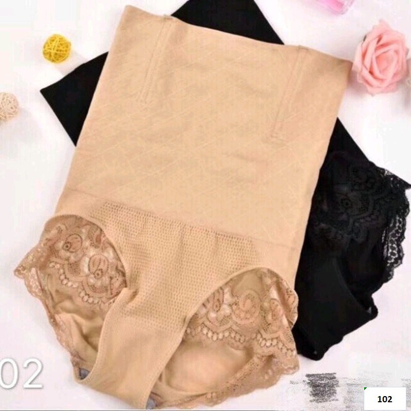 Quần Gen Nịt Bụng Chống Cuộn Viền Ren Cao Cấp