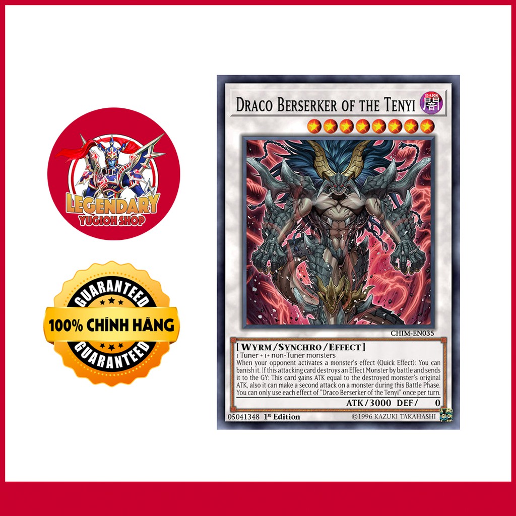 Thẻ Bài Yugioh Chính Hãng] Draco Berserker of The Tenyi