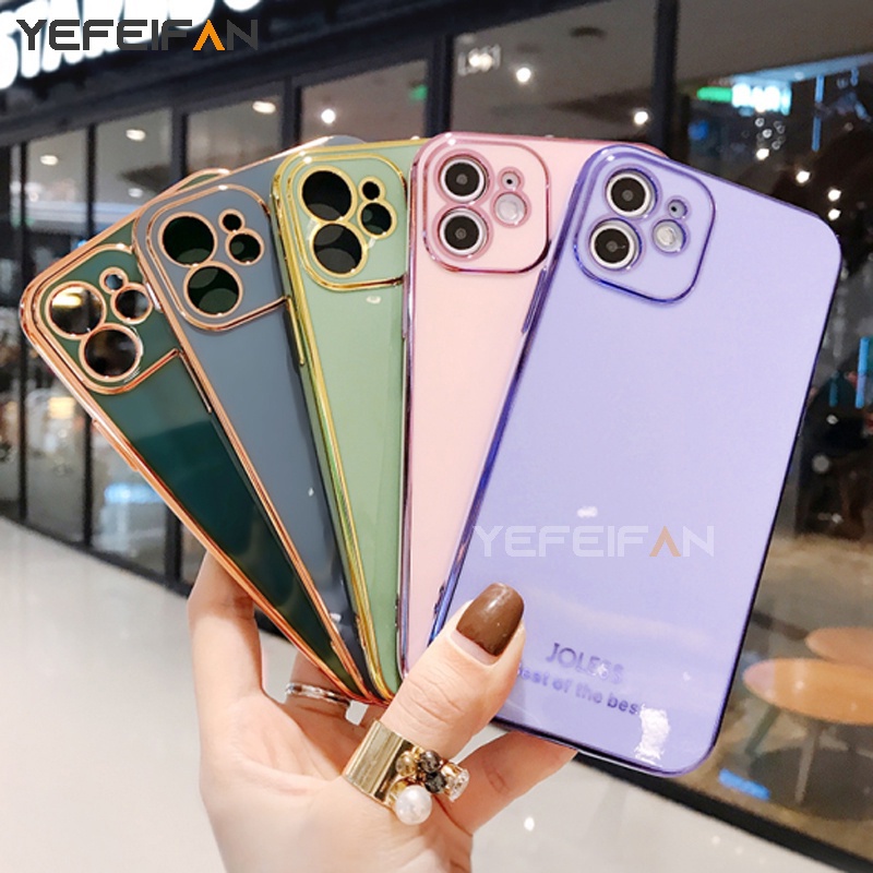 Ốp Điện Thoại Cho Oppo Reno 6 5g Reno 5 A74 5g A54 A94 A92 A53 A93 Tpu Mềm Mạ Điện Chống Rơi Ốp