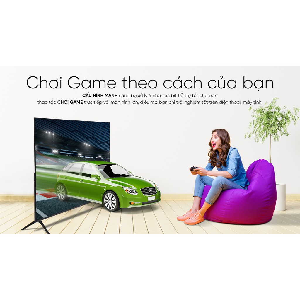 Tivi Smart Asanzo 4K 50" Android 9.0 + Voice - 50SL700 [New 2020]