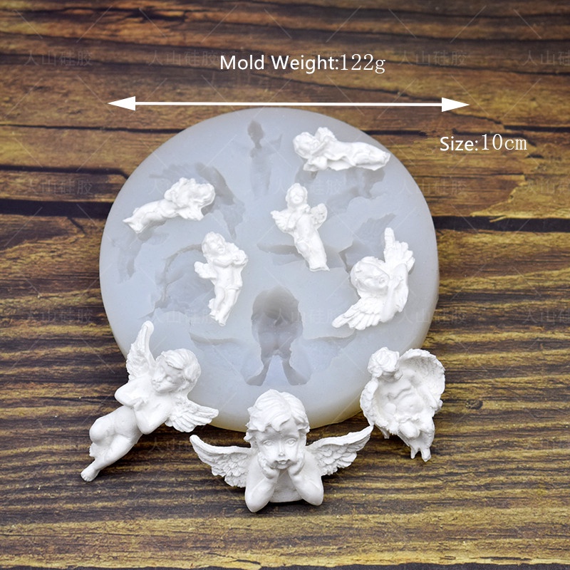 Khuôn Làm Bánh/Xà Phòng/Kẹo Mềm Hình Thiên Thần 6 Kiểu DIY