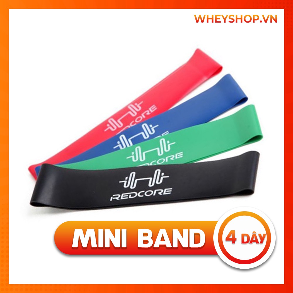 [ Giá Rẻ ] Dây Kháng Lực Tập Mông Mini Band Bộ 4-6 Cái