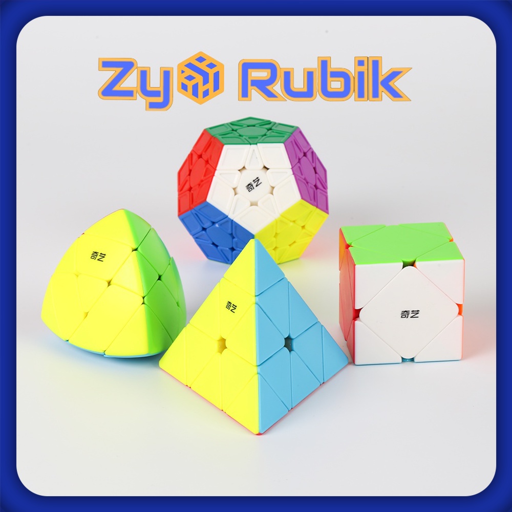 Rubik 3x3 2x2 4x4 5x5 Biến Thể Qiyi - Bộ Sưu Tập QiYi Collection Viền đen, Stickerless - Zyo Rubik
