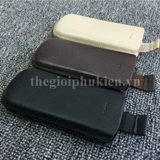 Bao da thật cầm tay dây rút cho điện thoại Nokia 8800 - Hàng Cao Cấp