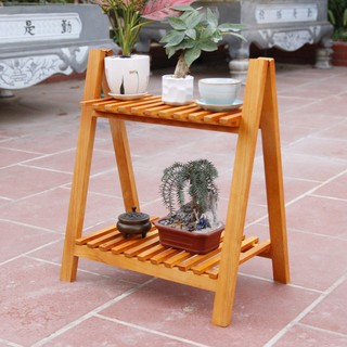 kệ trang trí cây và hoa cảnh làm từ gỗ tự nhiên sơn phun bền đẹp